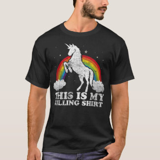 T-shirt Unicorne Drôle C'Est Mon Vintag Perdu