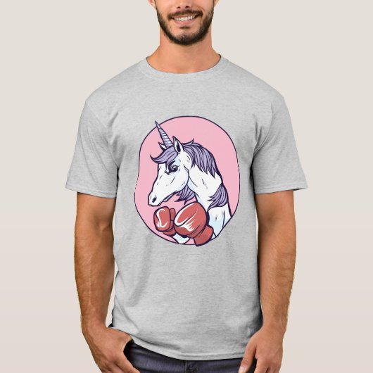 T-shirt Unicorne en boîte (Devant)