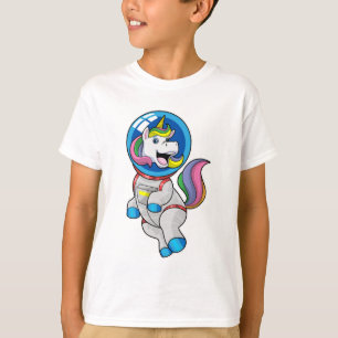 T-shirt Unicorne en tant qu'astronaute dans l'espace
