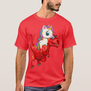 T-shirt Unicorne équitation trex 6