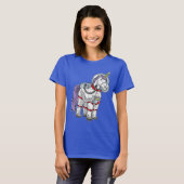 T-shirt Unicorne Espace astronaute (Devant entier)