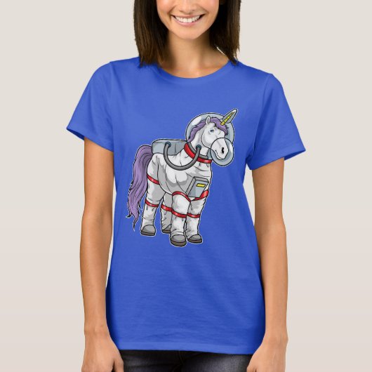 T-shirt Unicorne Espace astronaute (Devant)