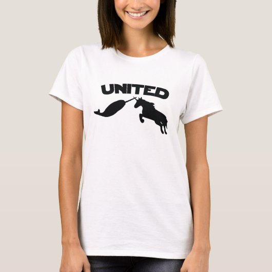 T-shirt Unicorne et Narwhal (Devant)