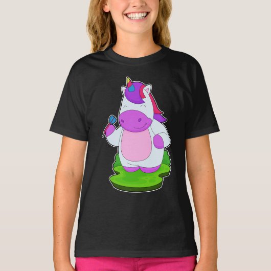 T-shirt Unicorne fléchettes fléchettes (Devant)