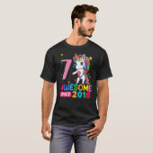 T-shirt Unicorne Flossant 7 Ans Fille Tee (Devant entier)