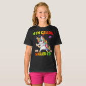 T-shirt Unicorne Flossante 4e Graduation 4e Grade (Devant entier)