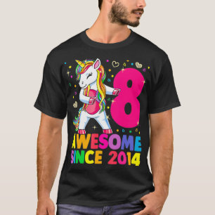 T-shirt Unicorne Flossing 8 Ans Girl Uni