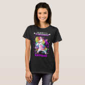 T-shirt unicorne guerrier écraser épilepsie (Devant entier)