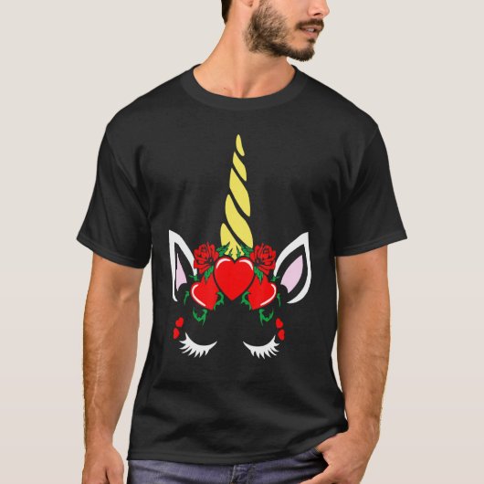 T-shirt Unicorne Head Mothers Day mignonne Matching Maman (Devant)