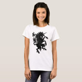 T-shirt Unicorne héraldique (Devant entier)