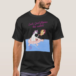 T-shirt Unicorne hipster de piscine drôles de vignes 
