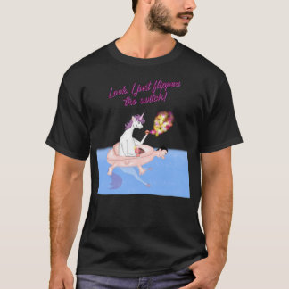 T-shirt Unicorne hipster de piscine drôles de vignes