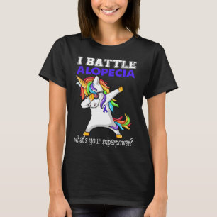 T-shirt Unicorne I Battle Alopecia Awareness