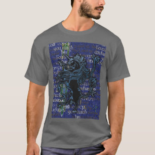 T-shirt Unicorne illuminée Rampant Dark version