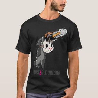 T-shirt Unicorne instable, Chainsaw, petit ami