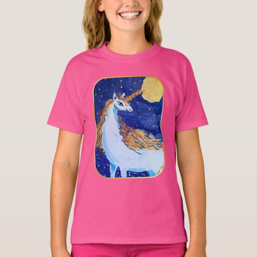 T-shirt Unicorne "L'art des enfants" (Devant)