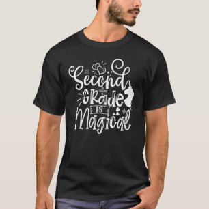 T-shirt Unicorne Magique De Deuxième Année Retour À L'Écol