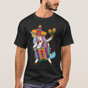 T-shirt Unicorne mexicaine Dabbing Cinco De Mayo Sombrero