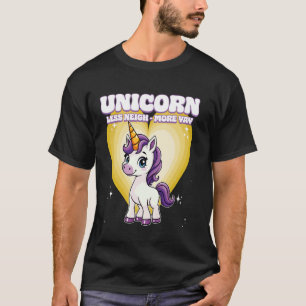 T-shirt Unicorne Moins Près Plus Yay Unicorn