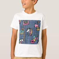 unicorne patchs denim