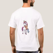 T-shirt Unicorne Pride Scarf Tee (Dos)