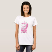 T-shirt Unicorne rose (Devant entier)