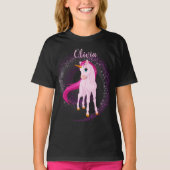 T-shirt Unicorne rose - Cadeau d'anniversaire pers (Devant)