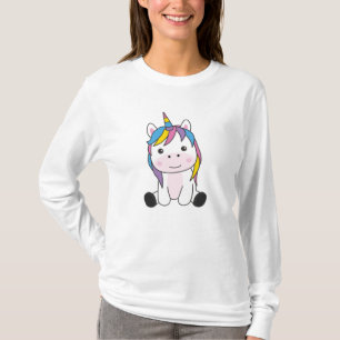T-shirt Unicorne Rose Unicornes Kawaii Animaux Pour Enfant