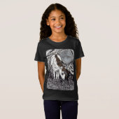 T-Shirt Unicorne sous la lune (Devant entier)