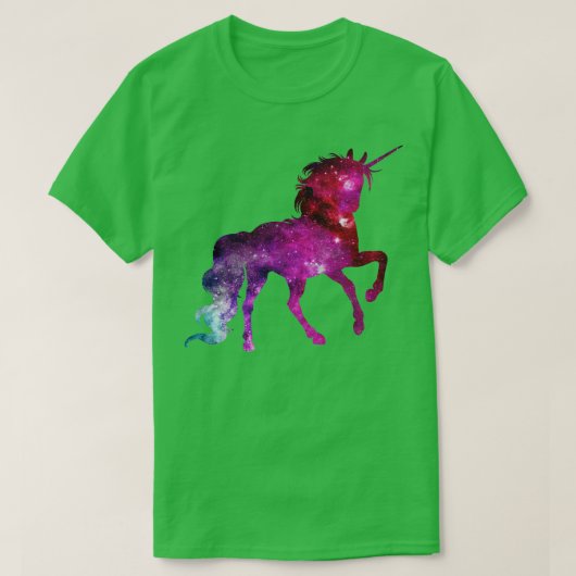 T-shirt Unicorne Sparkle Space Galaxy (4) (Design devant)
