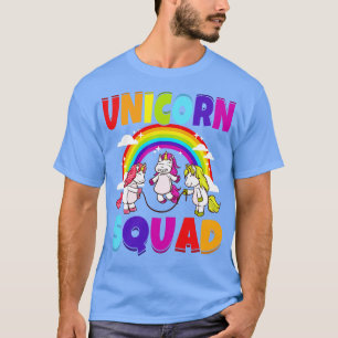 T-shirt Unicorne Squad Jump Rope Plaisante été mignonne