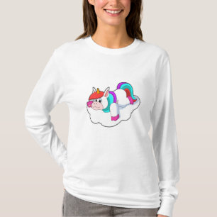 T-shirt Unicorne sur les nuages