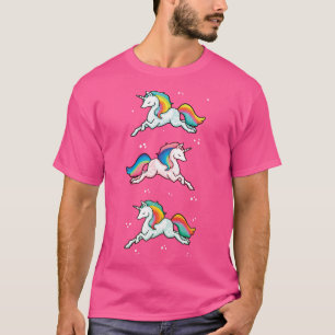 T-shirt Unicornes arc-en-ciel