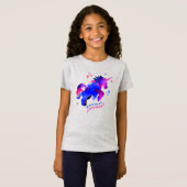 T-shirt Unicornes magiques (Devant entier)
