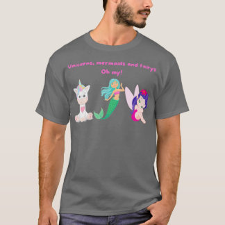 T-shirt Unicornes sirènes et fées