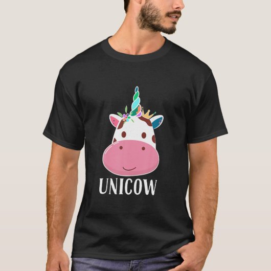T-shirt Unicow Funny Cow Lover cadeaux mignonne cow cow co (Devant)