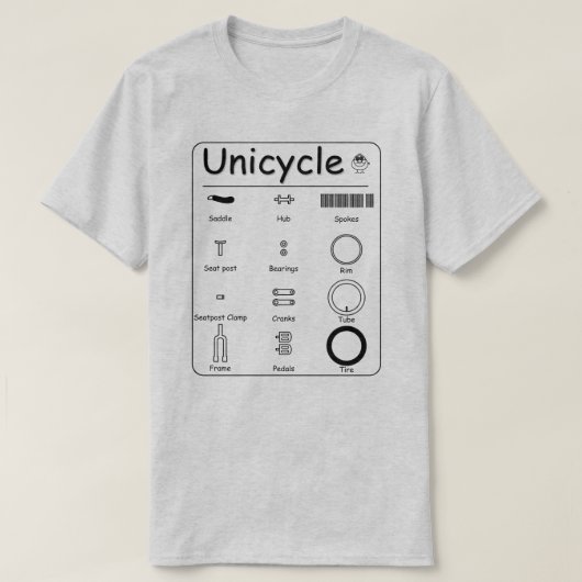 T-shirt Unicycle (Design devant)