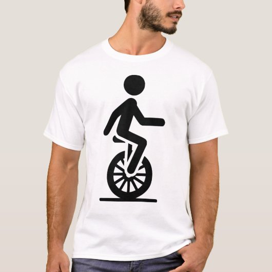 T-shirt Unicycle Icon (Devant)