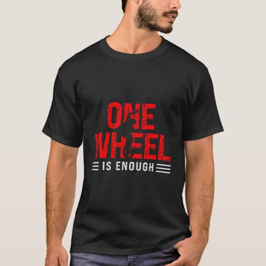 T-shirt Unicycle One Wheel Suffit Unicyclist Unicycle (Devant)