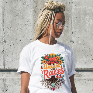 T-shirt Unidos en Races latina Mois du patrimoine hispaniq