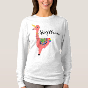 T-shirt Unifllama drôle : hybride de Licorne-Flamant
