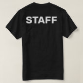 T-shirt Uniforme avec nom devant et STAFF derrière (Design dos)