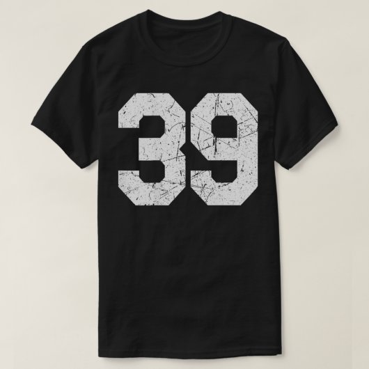 T-shirt Uniforme de Jersey Numéro #39 Athletic Style Sport (Design devant)