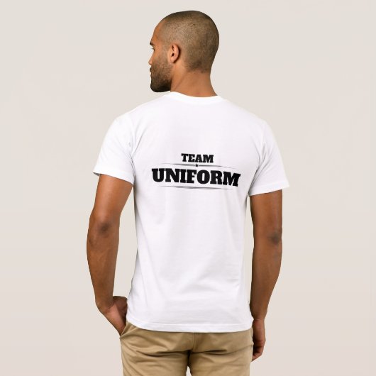 T-SHIRT UNIFORME DE L'ÉQUIPE (Dos entier)