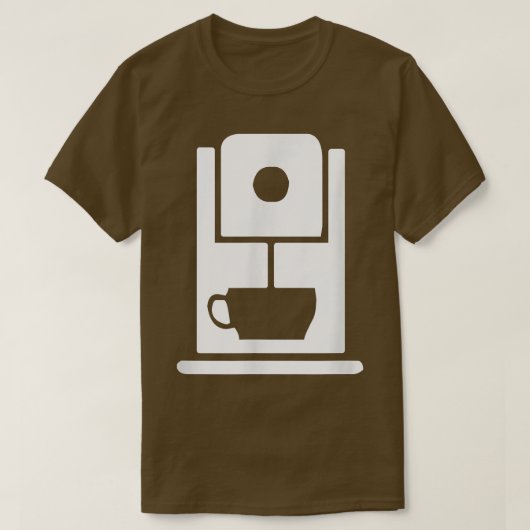 T-shirt Uniforme de travail pour café machine de café  (Design devant)