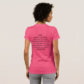 T-shirt Uniforme d'été féminin 2013 (Dos entier)