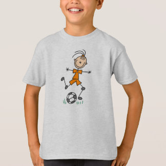 T-shirt Uniforme orange du football de fille