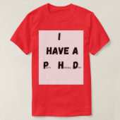 T-shirt Uniforme PHD (Design devant)