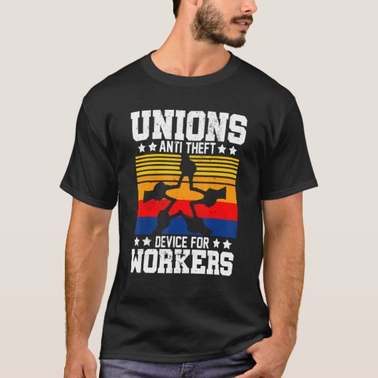 T-shirt Union Anti-vol pour femmes hommes Joyeuse Fête du  (Devant)