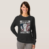 T-shirt Union Construction Worker American USA Flag 4th of (Devant entier)